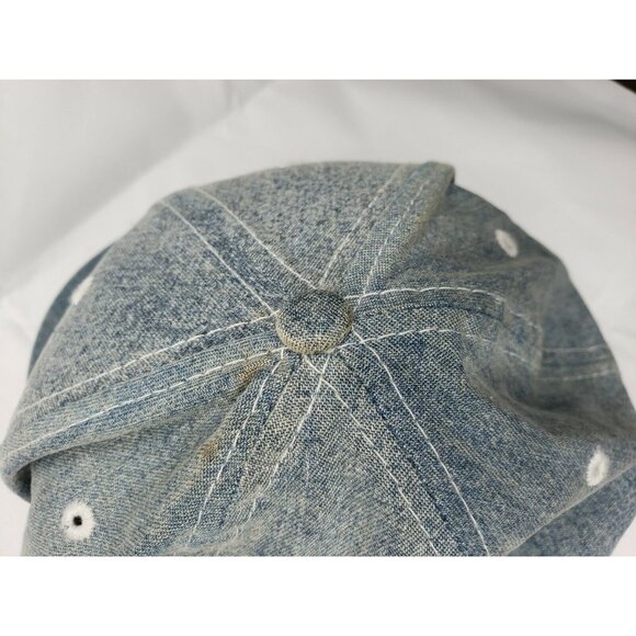 Genuine New Era 59Fifty Boston Red Sox Blue Denim B Hat – Fitted Cap with Wear - Picture 5 of 12